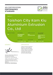 ASI Summary Audit Report Kam Kiu Aluminium Certificate 136 PS Rev 1